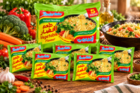 Tăiței Instant Indomie cu Aromă de Legume – Set 5