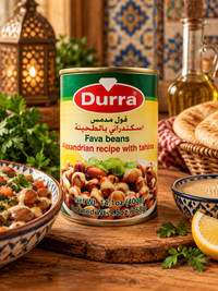 Foul Fava Beans Durra Alexandrian cu Tahina Iskandarani