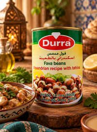 Foul Fava Beans Durra Alexandrian cu Tahina Iskandarani
